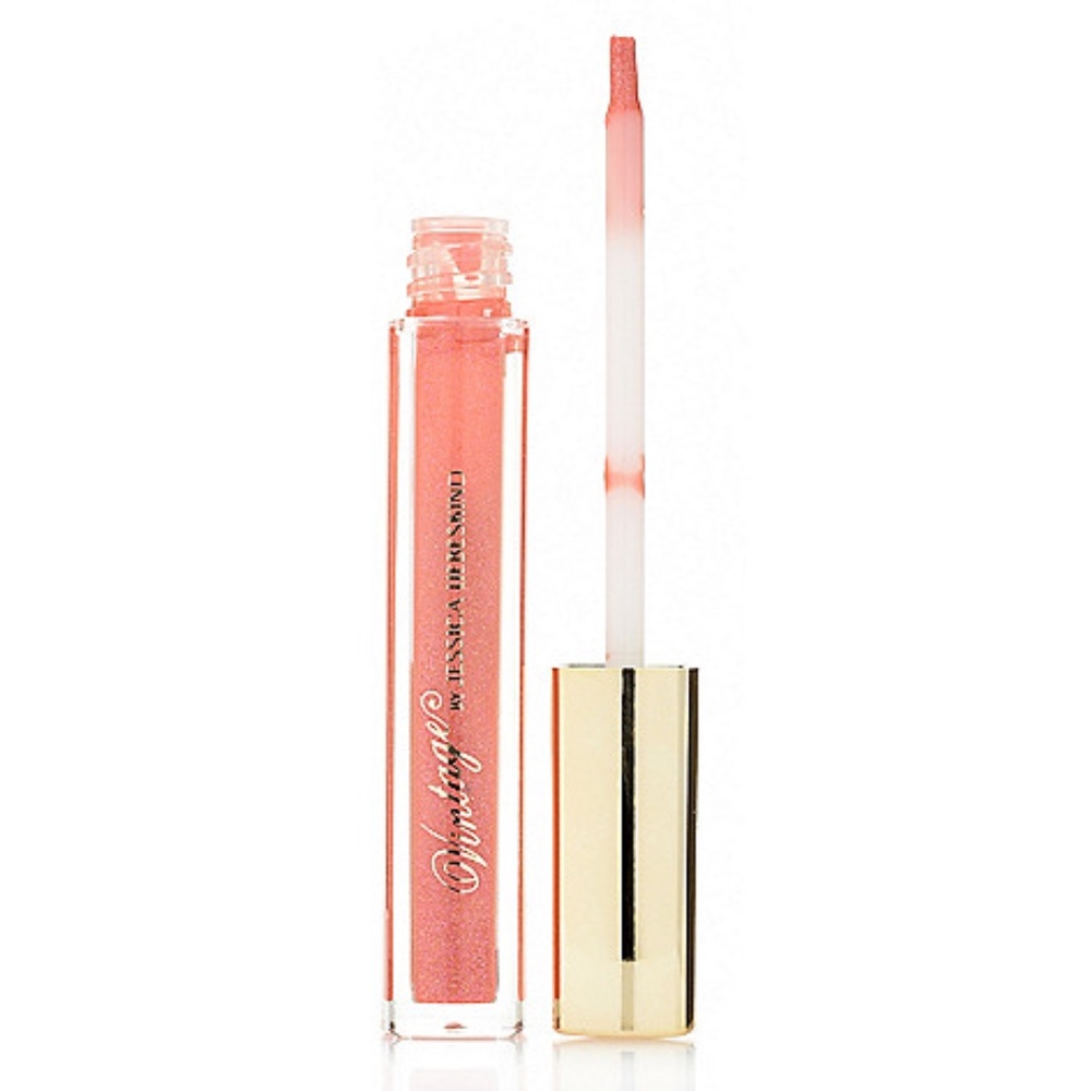 NEW SEALED Jessica Liebeskind LipGloss Pink Sequin